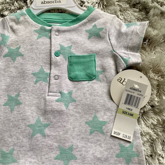 Absorba Baby Star Romper NWT Size 3-6 Months - Picture 3 of 4